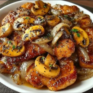 Black Pepper Chicken Mushrooms Recipe